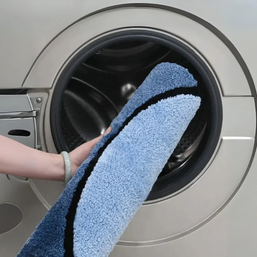 Badezimmermatte aus Plüsch Mikrofaser – saugfähig und rutschfest