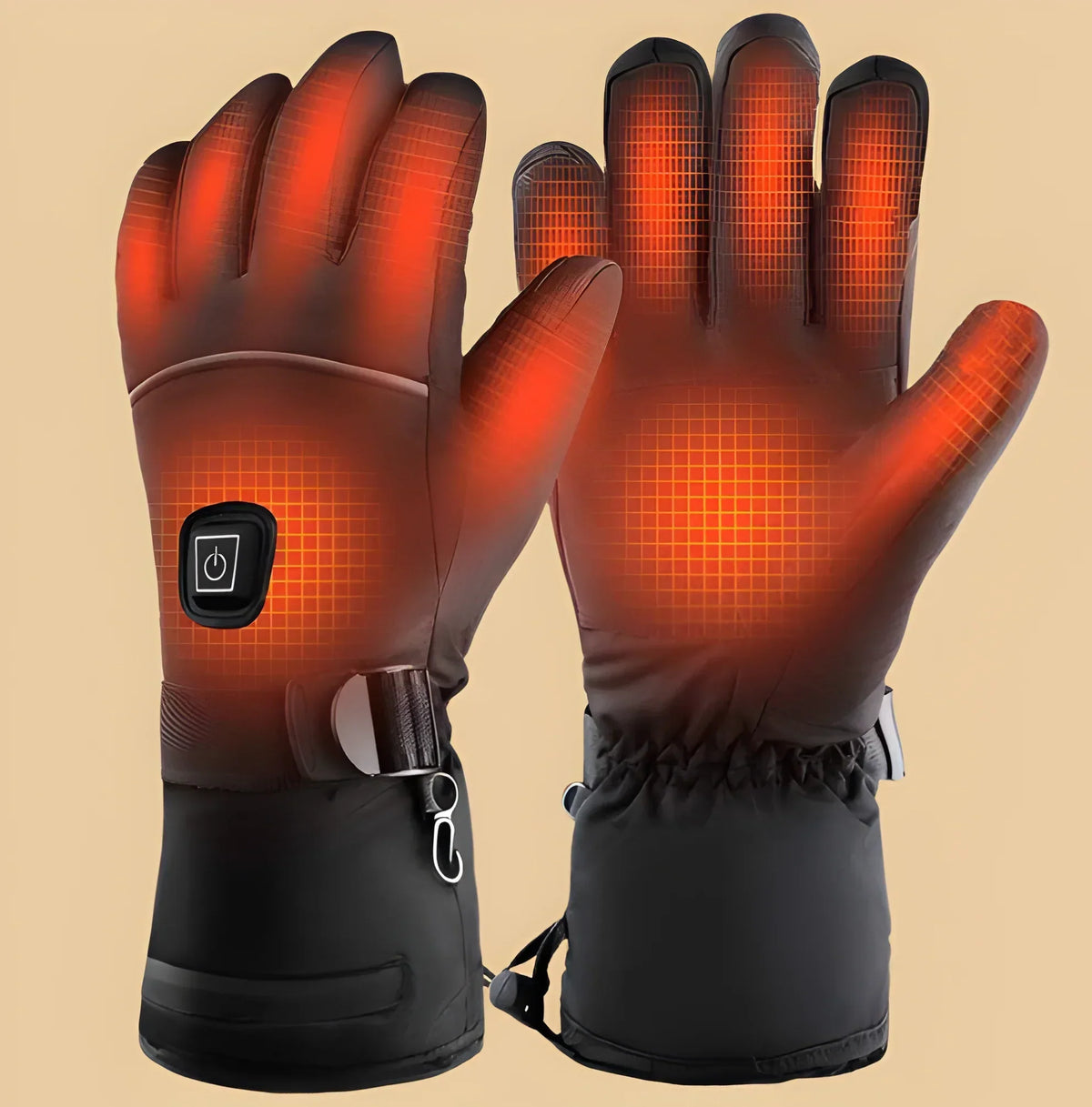 Heated gloves with 3 heating levels for winter and outdoor use