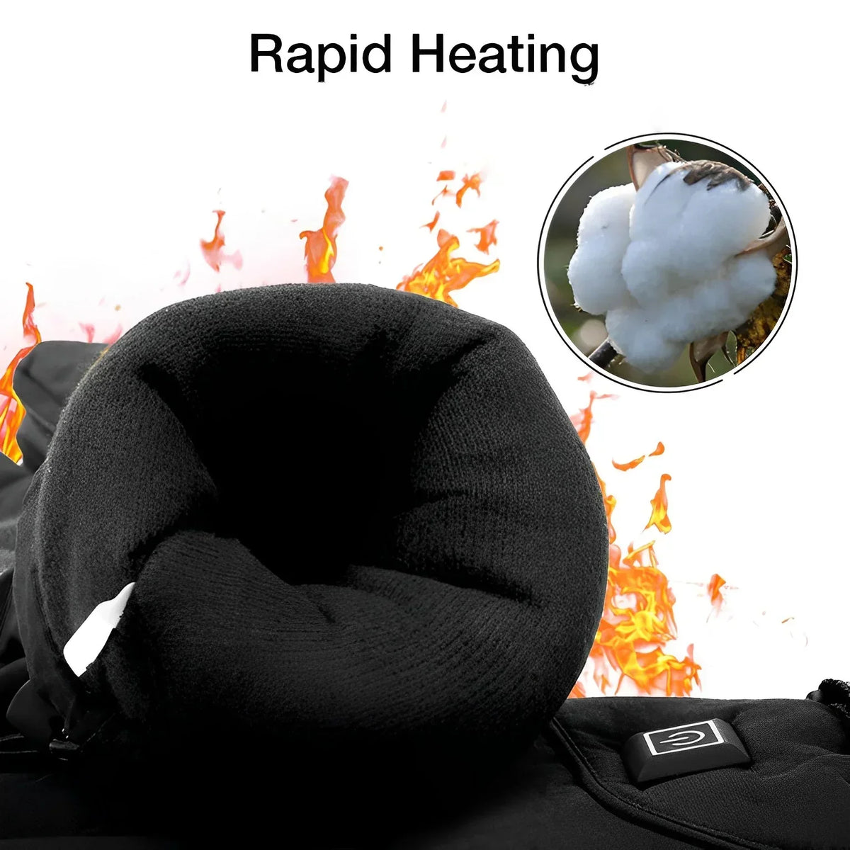 Heated gloves with 3 heating levels for winter and outdoor use