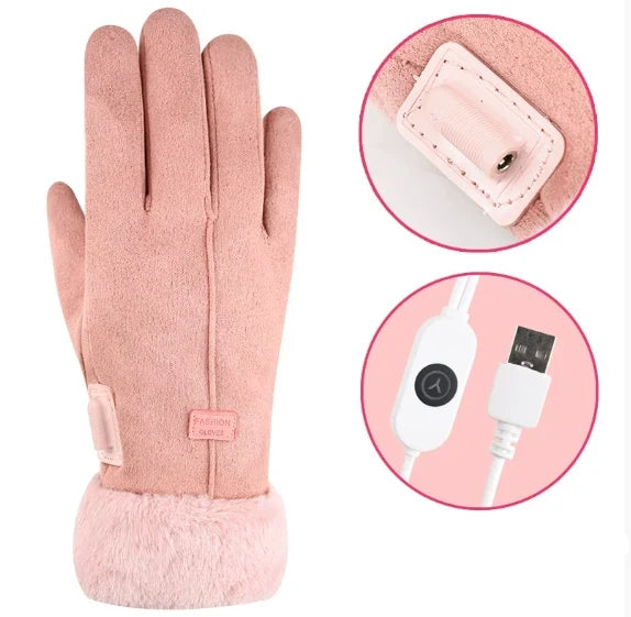 Beheizte Winterhandschuhe mit Touchscreen und wiederaufladbarem Akku