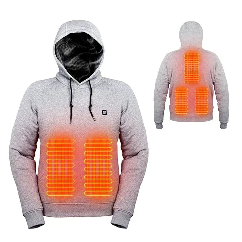 USB-beheizter Hoodie mit 3 Heizstufen für Damen und Herren