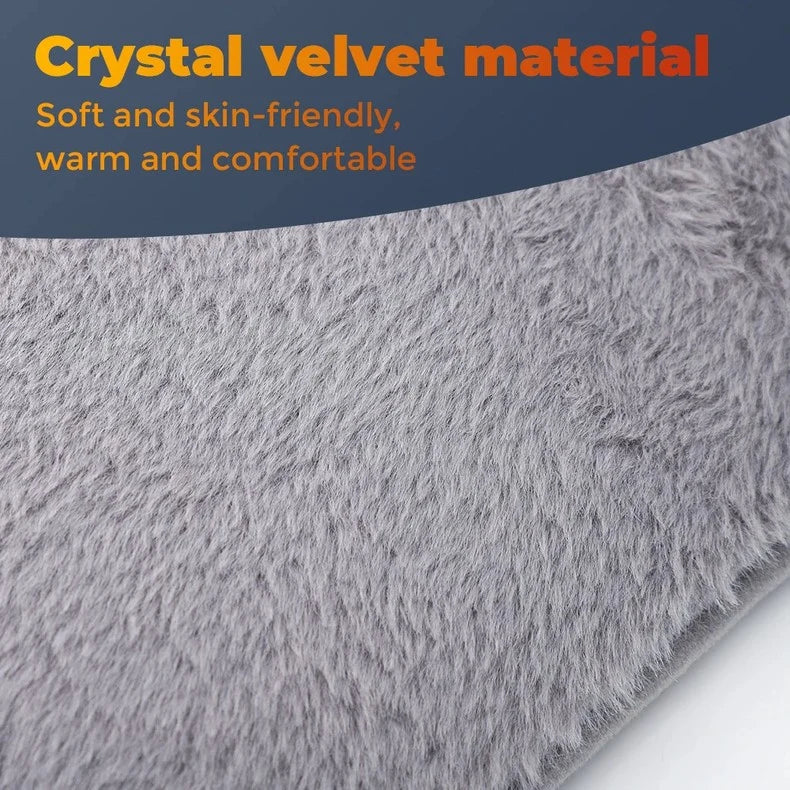 Heated waist belt with 3 heat settings and crystal velour