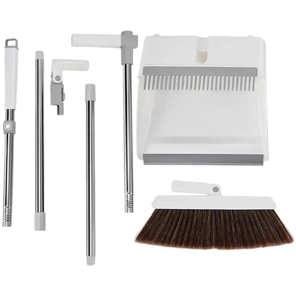 Besen und Kehrschaufel Set – Langer Stiel, Kein Bücken product image 4