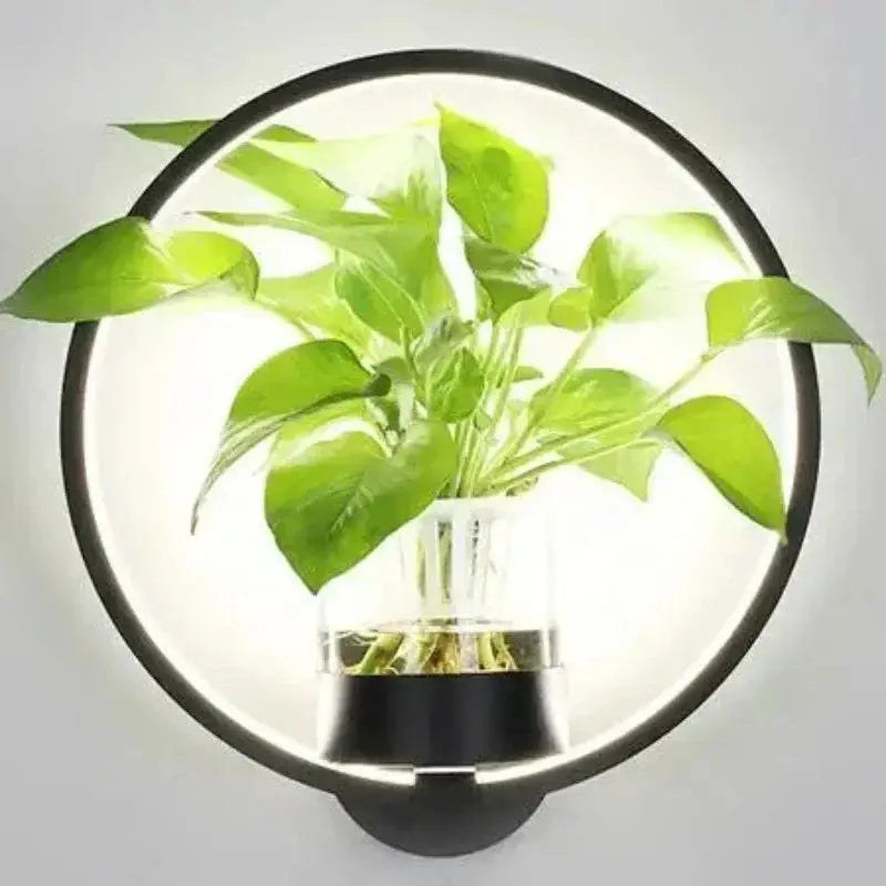 Botanische Wandleuchte mit integriertem Pflanzenelement product image 8