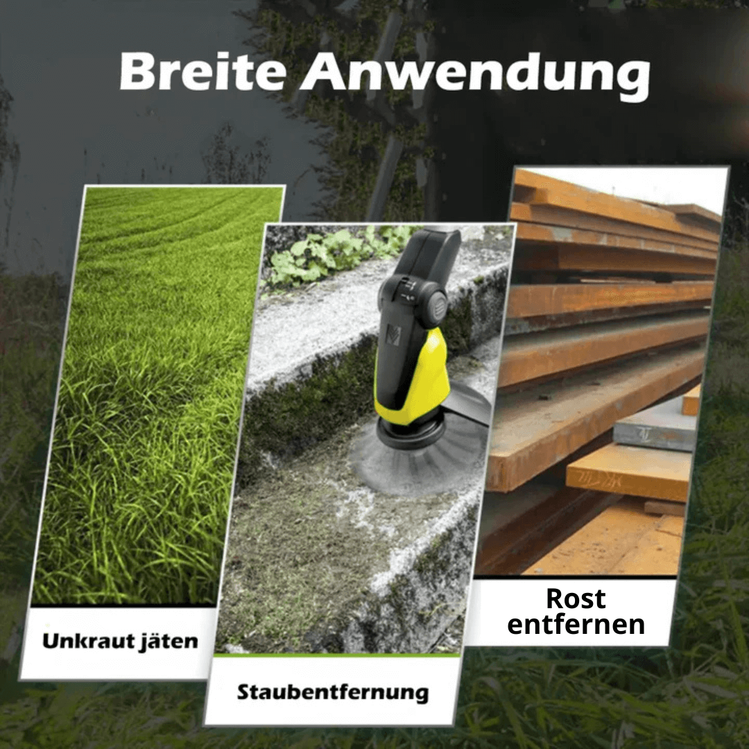 Rasentrimmer mit austauschbaren Klingen für präzise Rasenkanten