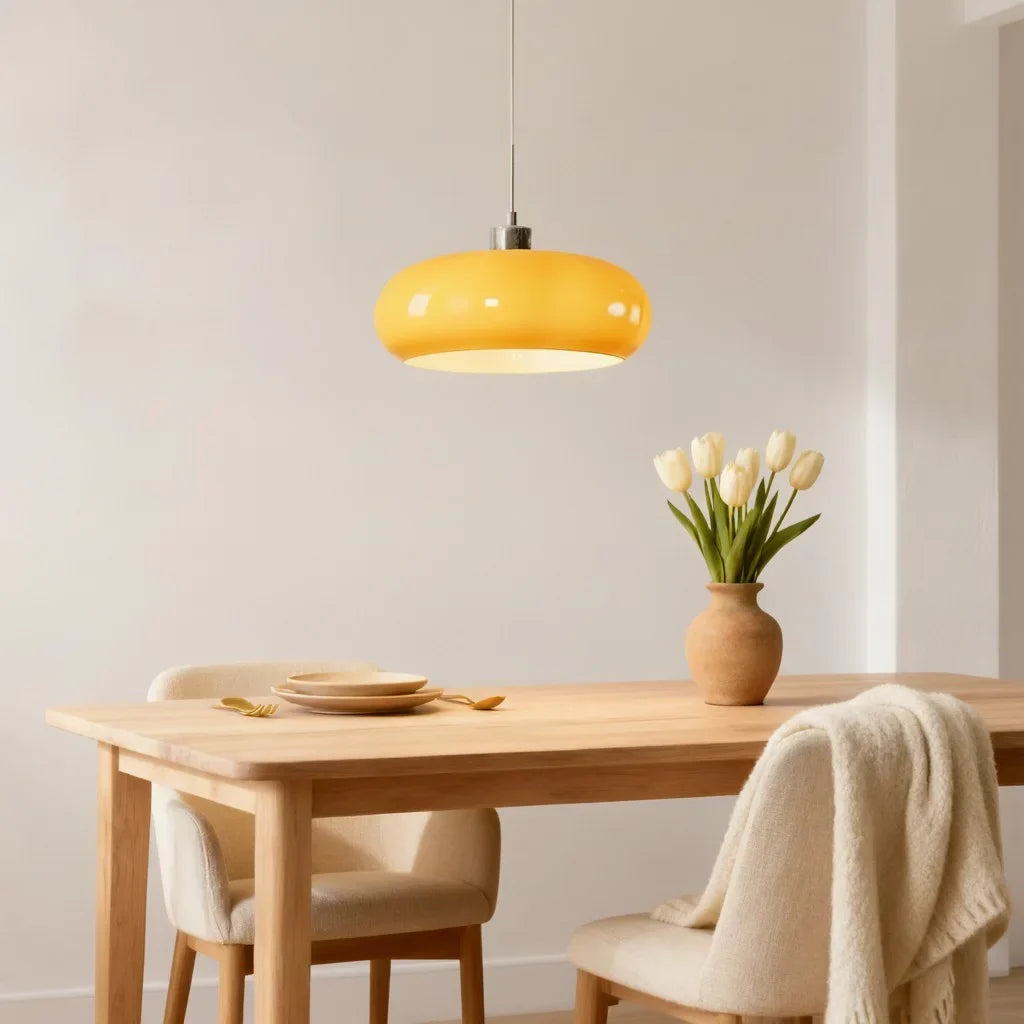 Glas-Pendelleuchte im Nordic Bauhaus Stil für jeden Raum