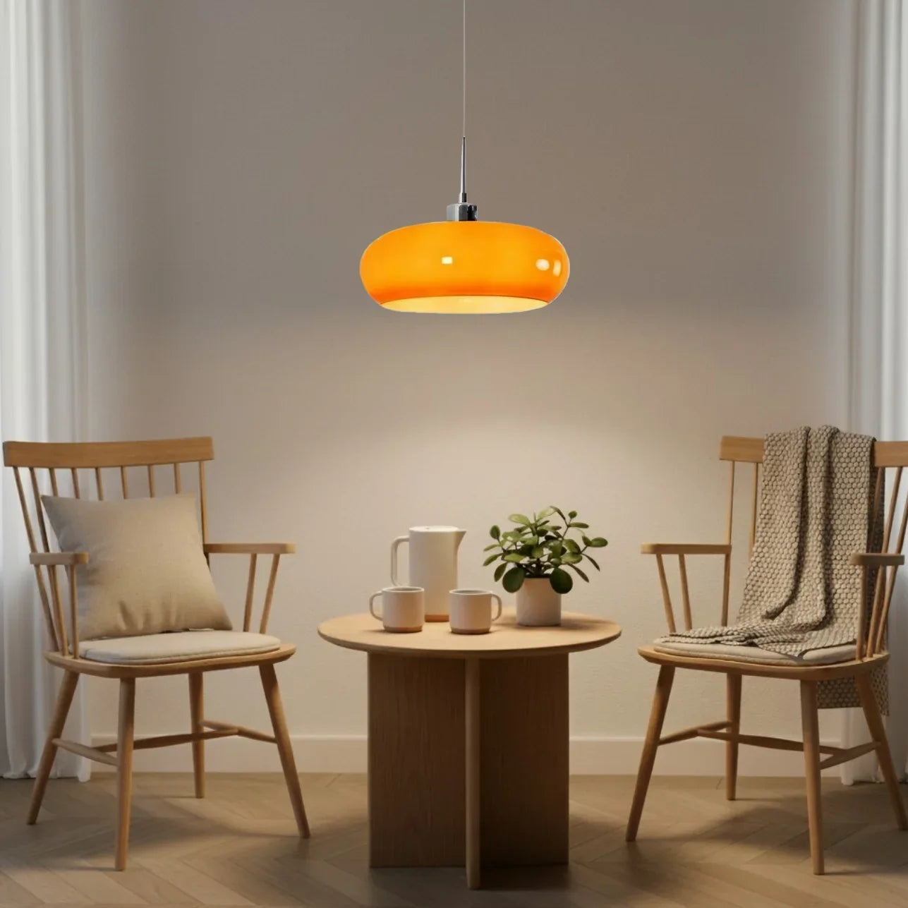 Glas-Pendelleuchte im Nordic Bauhaus Stil für jeden Raum