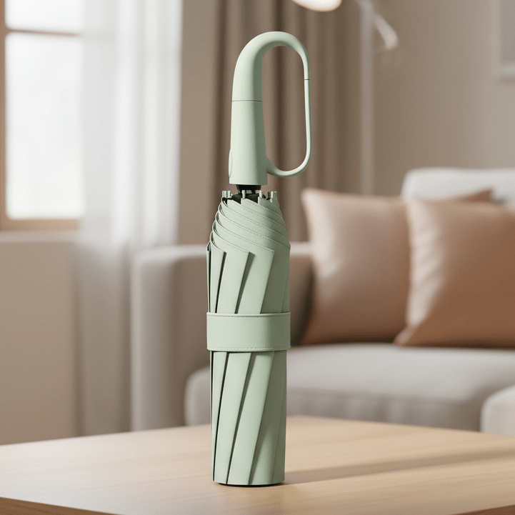 Automatic storm umbrella - compact, wind-resistant, and water-repellent