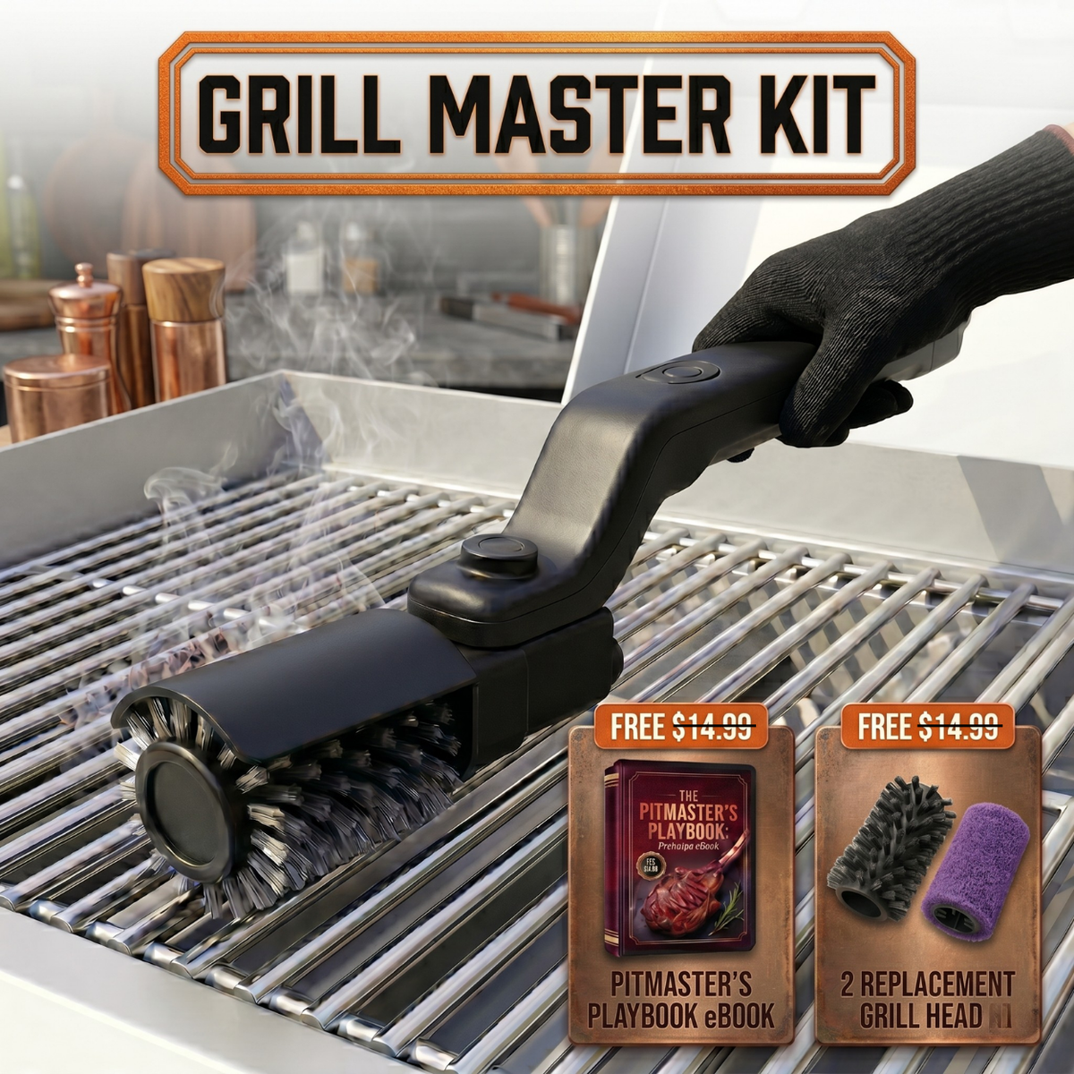 Elektrische Grillbürste – Grillrost schnell und sicher reinigen