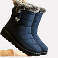Waterproof insulated winter boots with non-slip soles