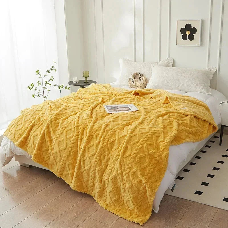 Reversible Wool Blanket with Padding – Usable on Both Sides & Machine Washable