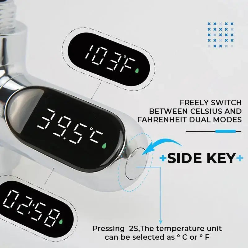 Digitales Duschthermometer | Optimale Duschtemperatur, LED-Anzeige product image 8