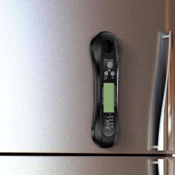 Digitales Fleischthermometer mit klappbarer Sonde und LED-Display