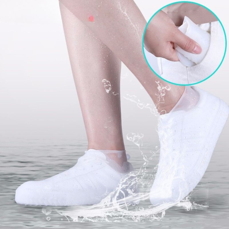 Wasserdichte Schuhüberzieher Silikon Rutschfest Regen Schutz product image 3
