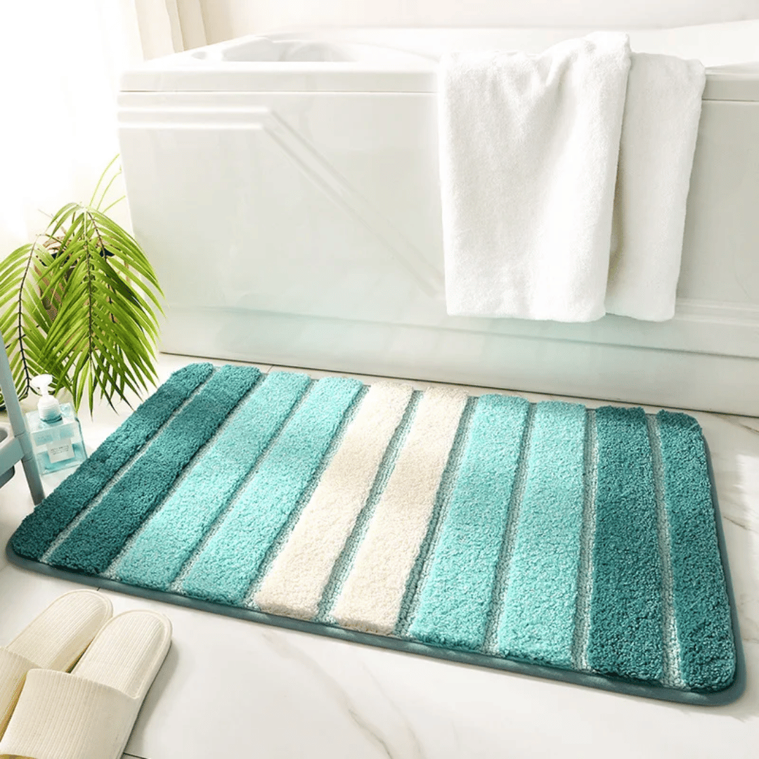Ultra-soft microfiber bath mat - non-slip & absorbent