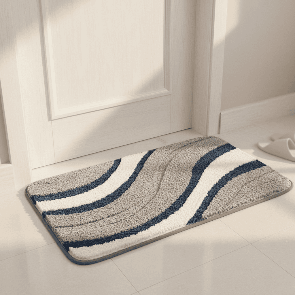 Ultra-soft microfiber bath mat - non-slip & absorbent