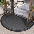 Semicircular doormat - non-slip dirt-trapping mat for the entryway