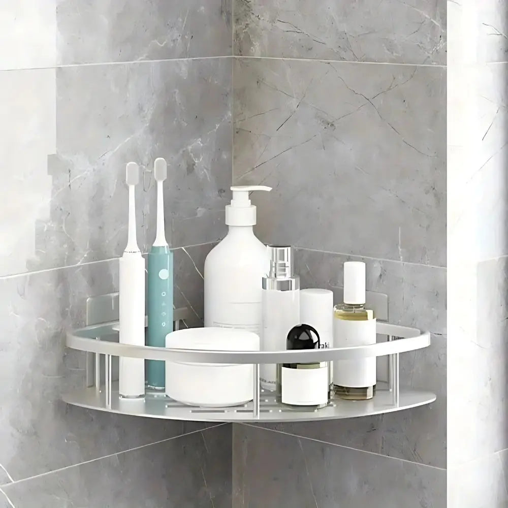 Eck-Duschregal – Bohrloses Aluminium-Wandregal für Bad & Dusche product image 1
