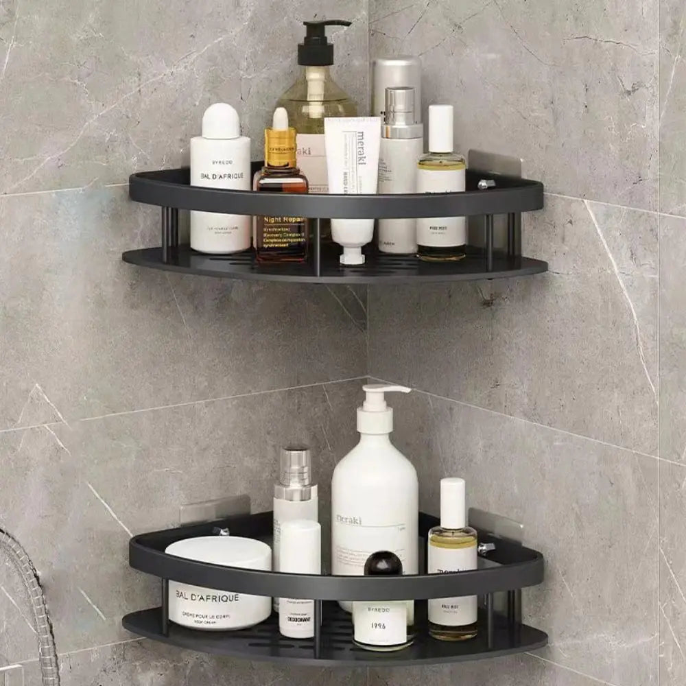 Eck-Duschregal – Bohrloses Aluminium-Wandregal für Bad & Dusche product image 7