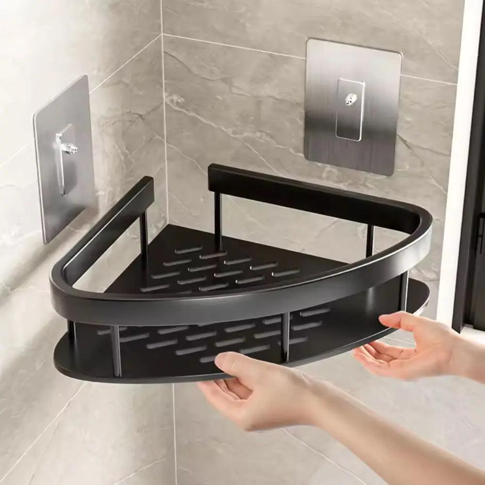 Eck-Duschregal – Bohrloses Aluminium-Wandregal für Bad & Dusche product image 3