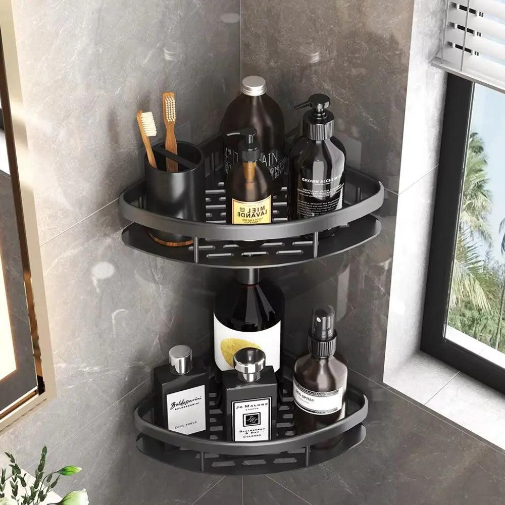 Eck-Duschregal – Bohrloses Aluminium-Wandregal für Bad & Dusche product image 6