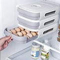 Egg box with drawer - stackable storage box for the refrigerator