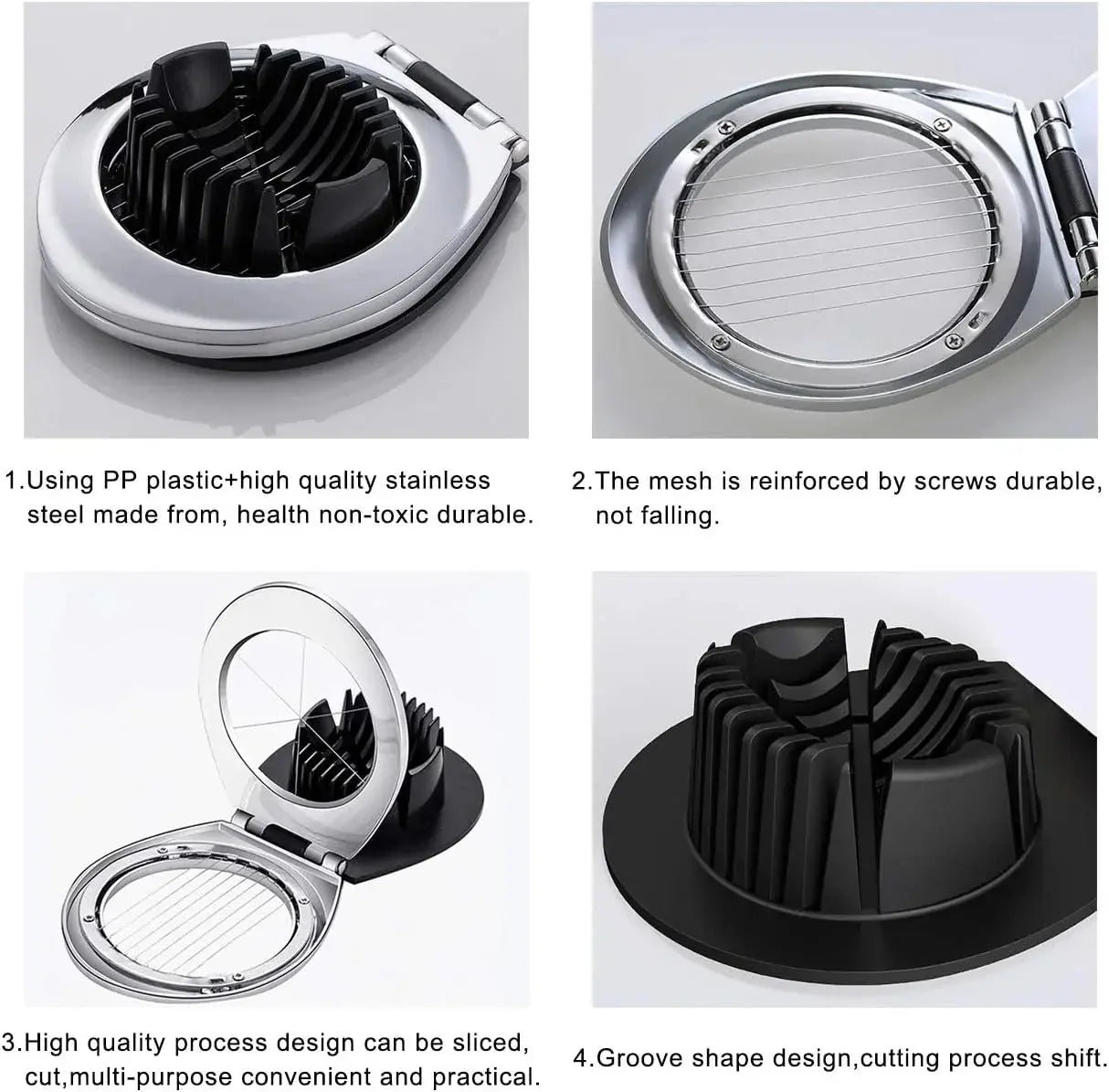 Eierteiler 3-in-1 – Scheiben, Spalten & Viertel in einem product image 6