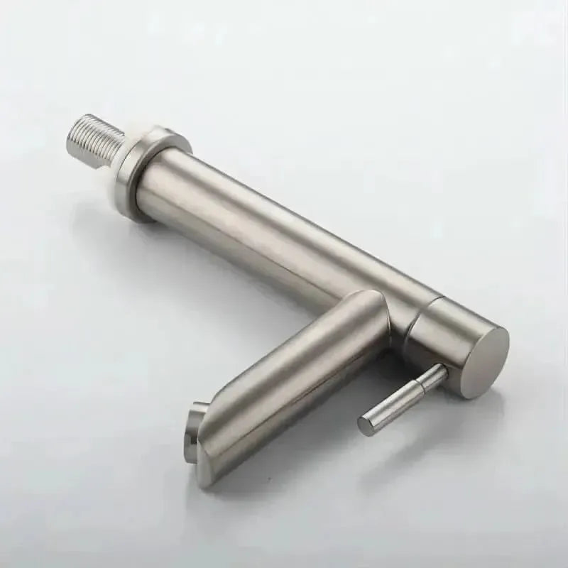 Einhebel-Badarmatur aus Edelstahl – modernes Design