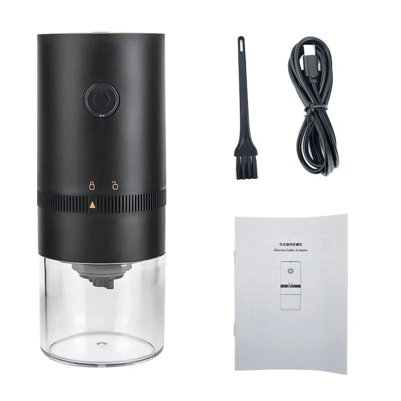 Elektrische Kaffeemühle mit einstellbarem Mahlgrad – USB aufladbar