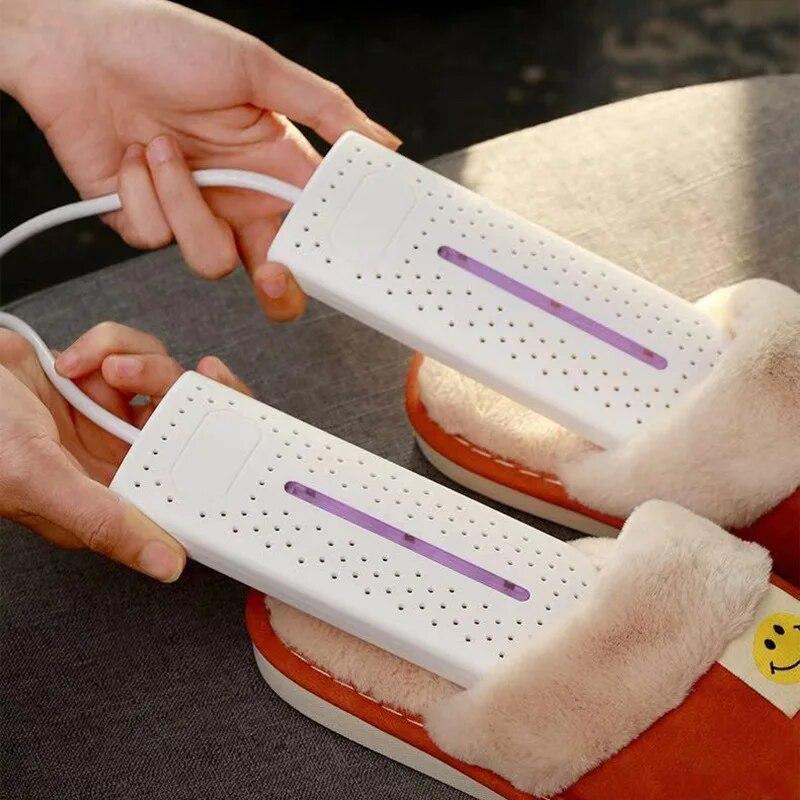 Electric shoe dryer with UV light – portable and compact