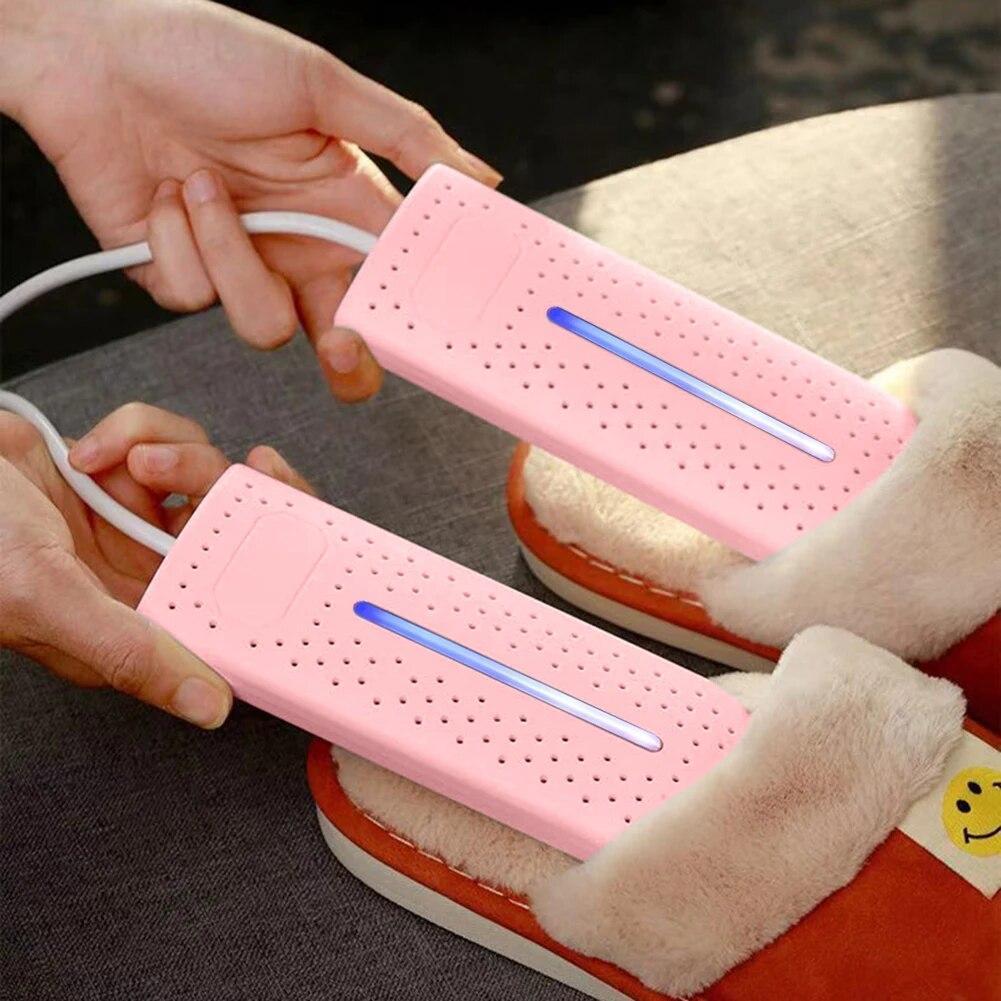 Electric shoe dryer with UV light – portable and compact