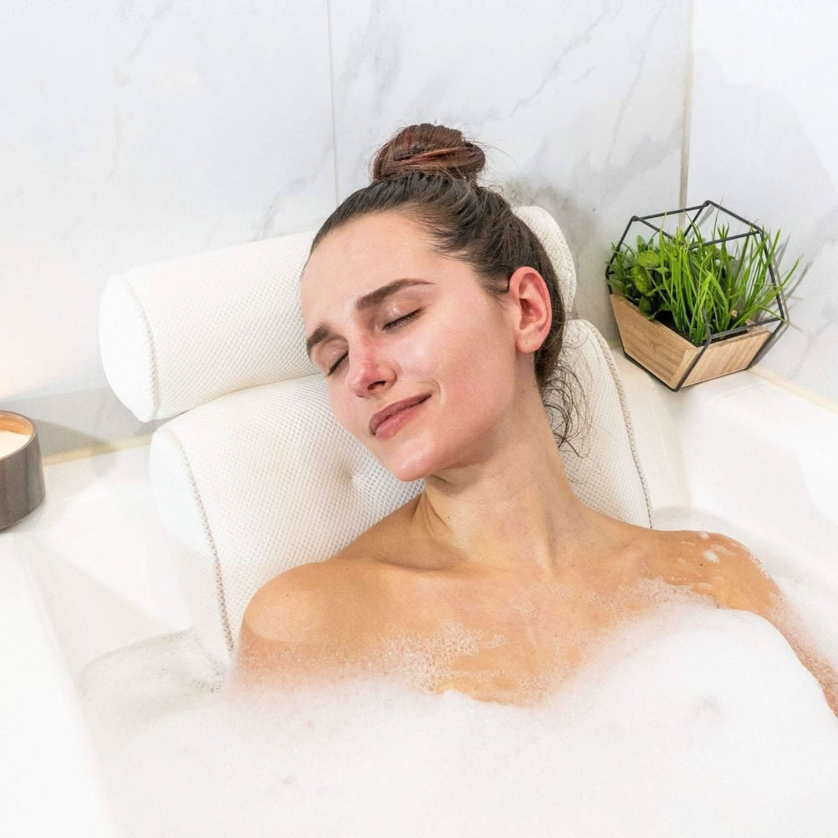 Ergonomisches Badkissen für Nacken und Kopf – Komfort beim Baden