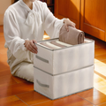 Drawer organizer with compartments - foldable and sturdy