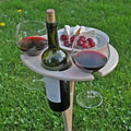 Faltbarer Weintisch aus Holz – Tragbar für Picknick und Outdoor