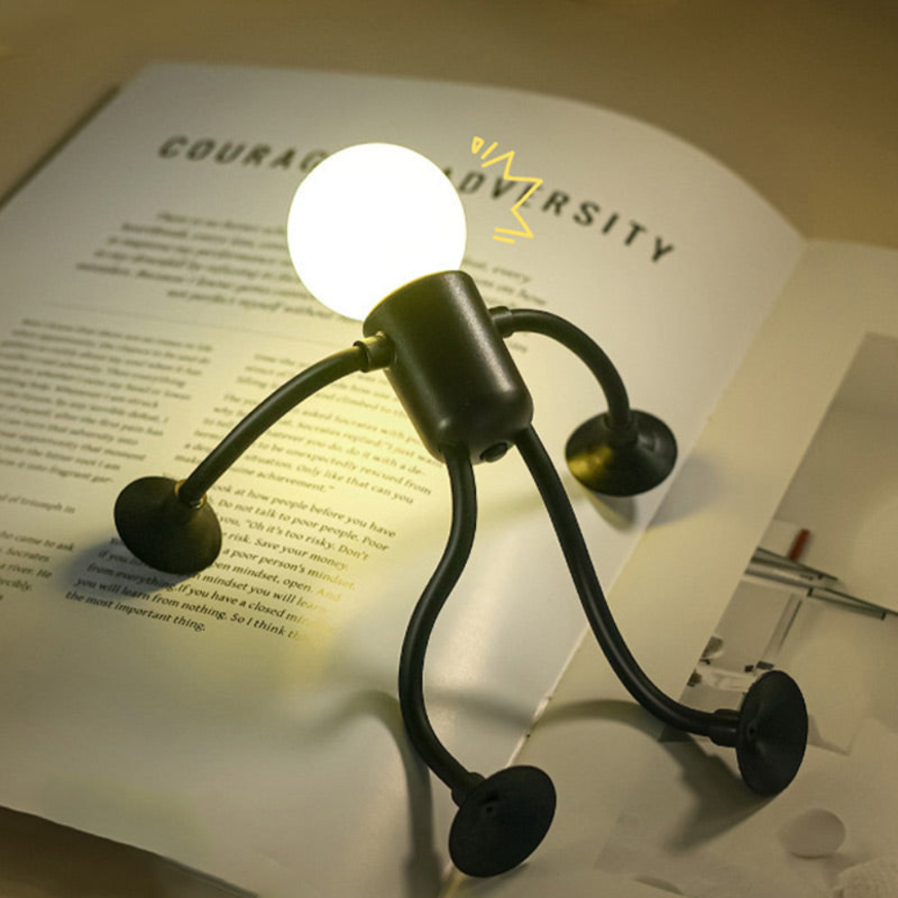 Flexible LED desk lamp with adjustable arms in 4 colors