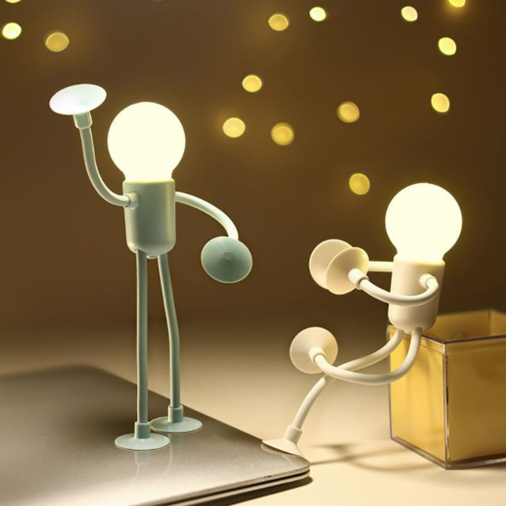 Flexible LED desk lamp with adjustable arms in 4 colors