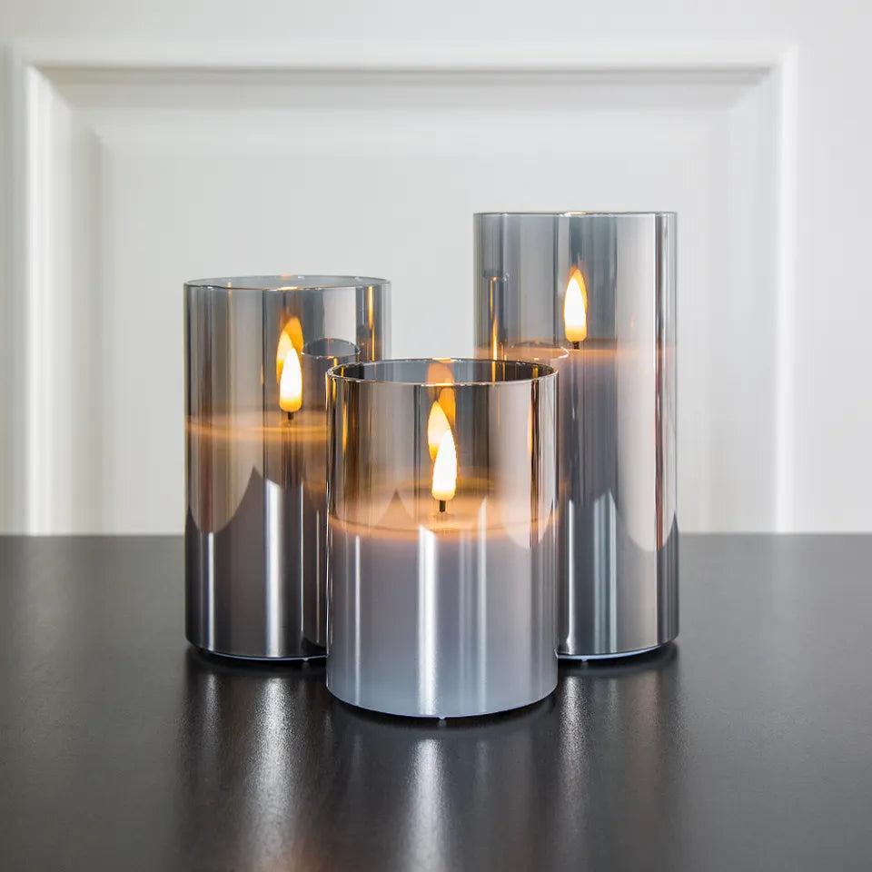 Flackernde LED-Kerzen mit realistischer Flammenoptik