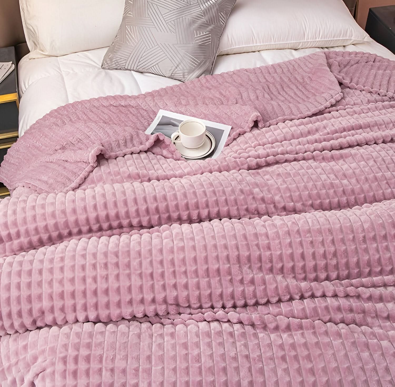 Fleecedecke aus Korallfleece – ultraweich und maschinenwaschbar