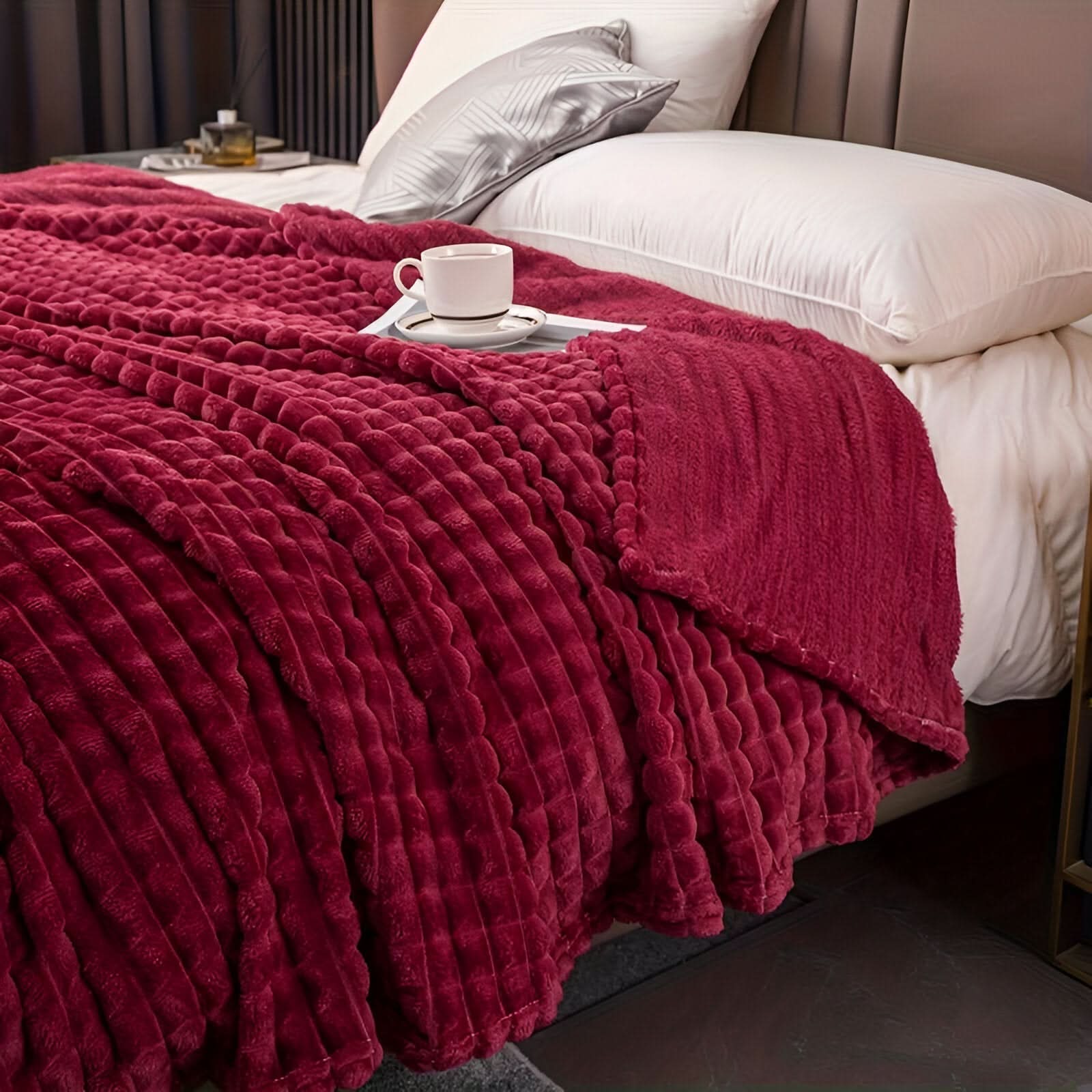 Fleecedecke aus Korallfleece – ultraweich und maschinenwaschbar