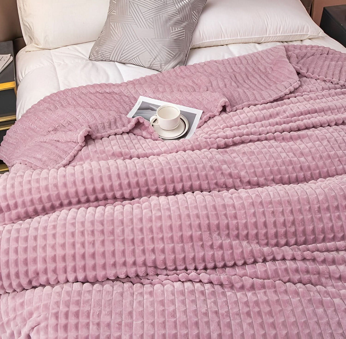 Fleecedecke aus Korallfleece – ultraweich und maschinenwaschbar