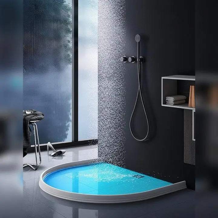 Flexible selbstklebende Dusch-Wassersperre für trockene Böden
