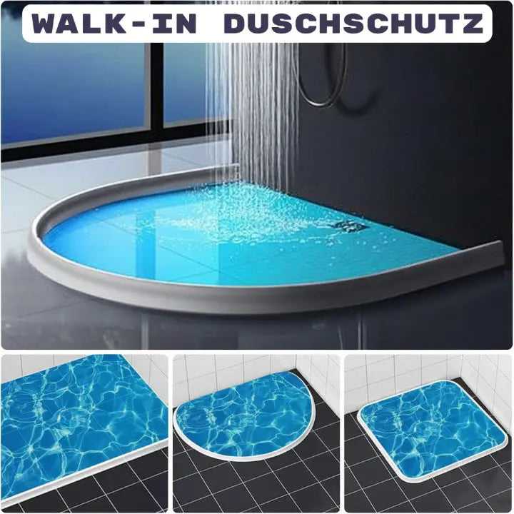 Flexible selbstklebende Dusch-Wassersperre für trockene Böden