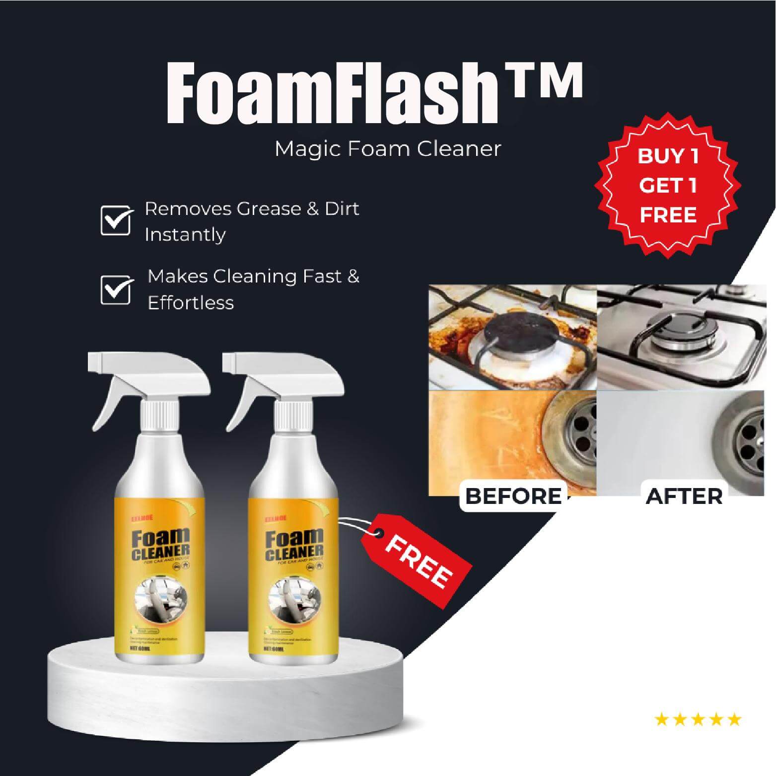 Schaumreiniger für Entfernung von Fett und Schmutz product image 2