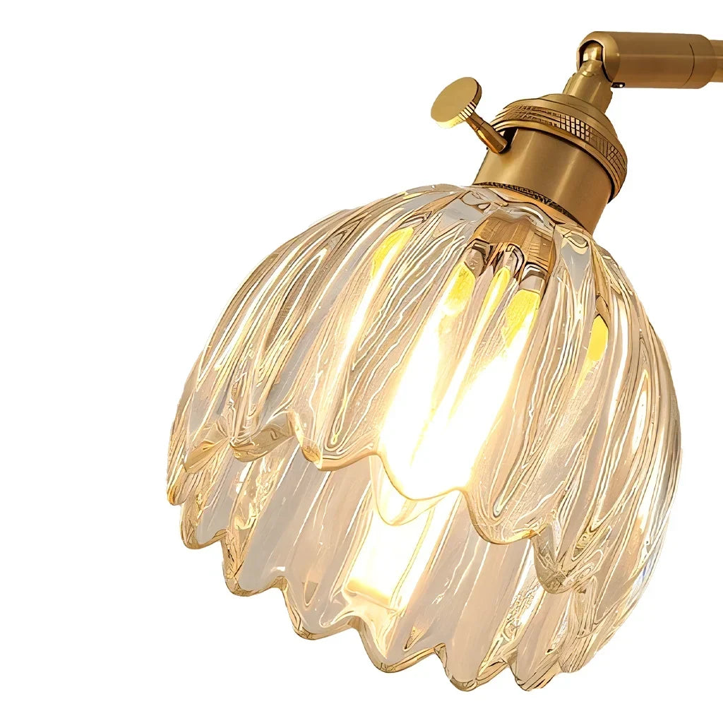 Lotus Glas Wandleuchte – dekoratives Wandlicht im Blütendesign