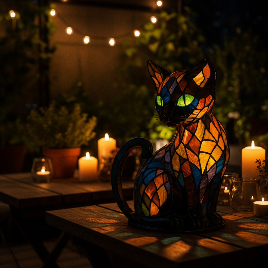 LED Katzen Nachtlicht aus Silikon – weiches Ambiente für Kinder und Erwachsene