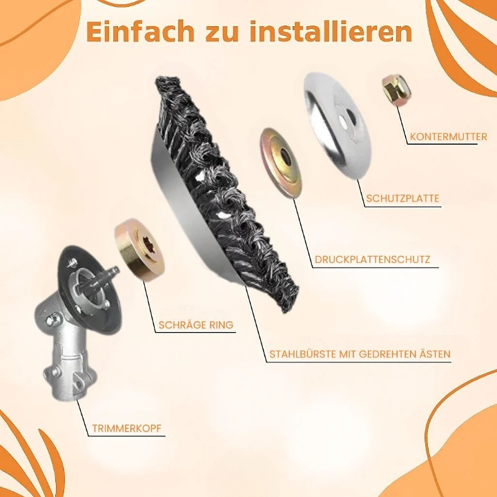 Stahlbürsten-Trimmerkopf – Unkraut & Moos direkt an der Wurzel entfernen product image 6