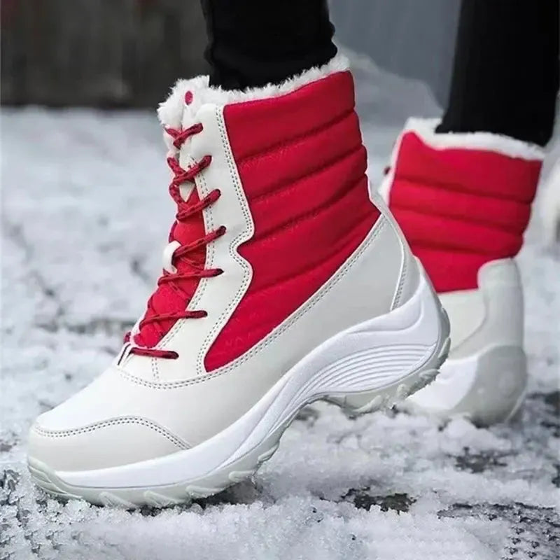 Gefütterte Winterstiefel mit Schnürung – warm bis -40 °C