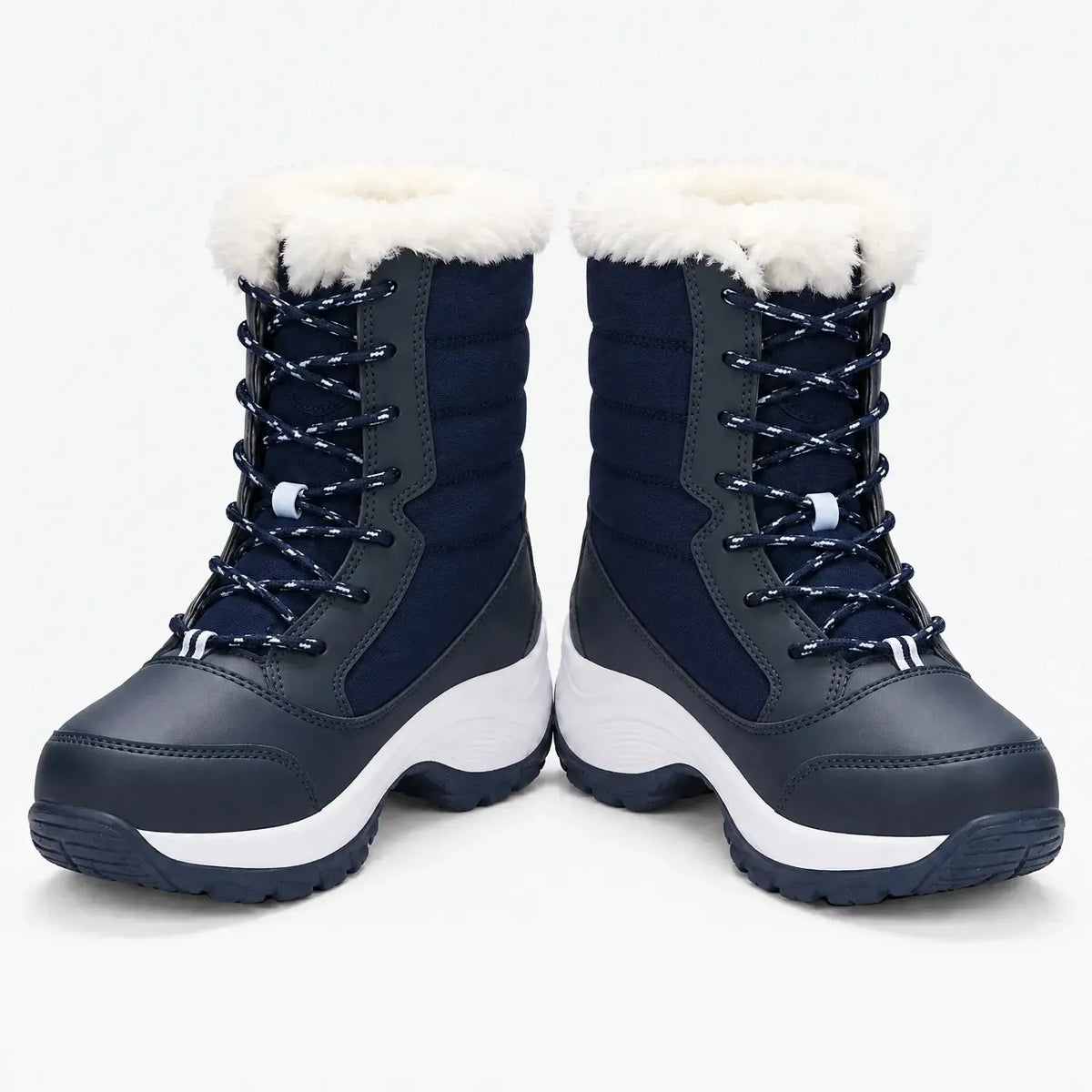 Gefütterte Winterstiefel mit Schnürung – warm bis -40 °C