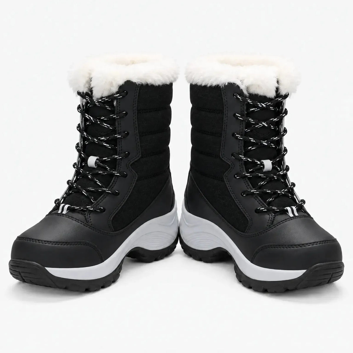 Gefütterte Winterstiefel mit Schnürung – warm bis -40 °C
