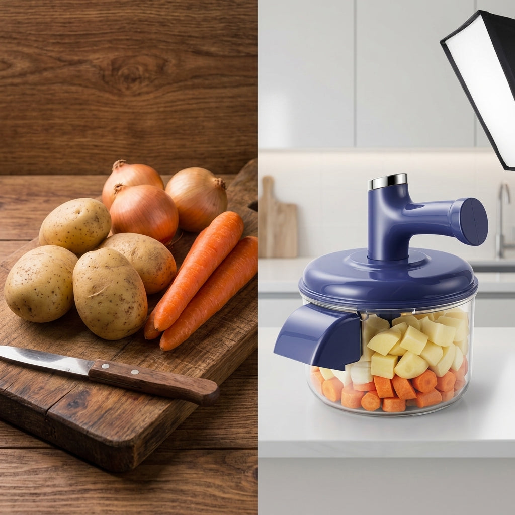 Elektrischer Obstschäler mit Mixer-Funktion – 2-in-1 Küchengerät
